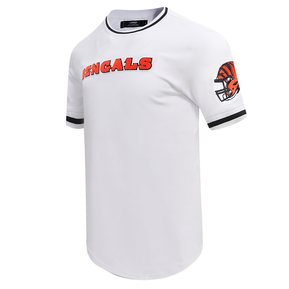 NFL CINCINNATI BENGALS CLASSIC CHENILLE T-SHIRT POUR HOMME (BLANC)