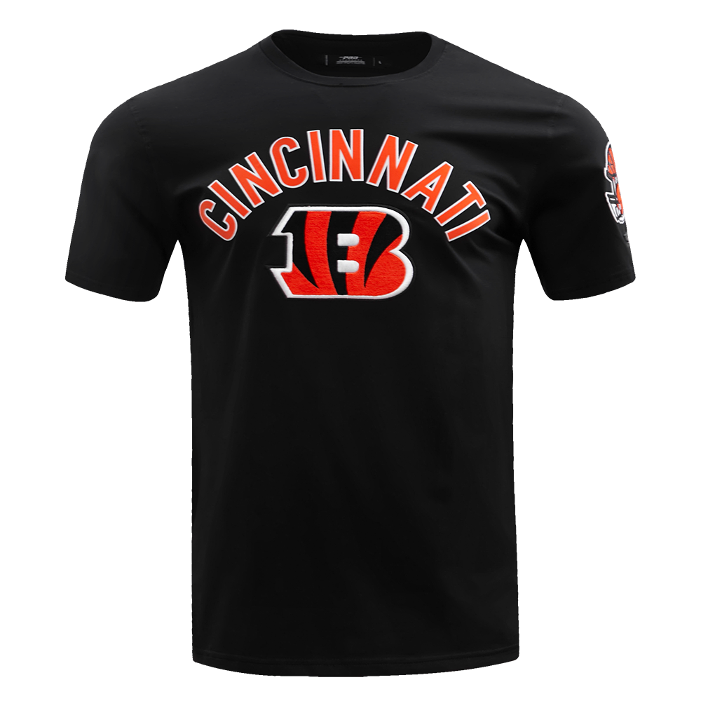 NFL CINCINNATI BENGALS CLASSIC BRISTLE T-SHIRT POUR HOMME (NOIR)