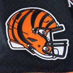 NFL CINCINNATI BENGALS MESH BUTTON UP SHIRT (BLACK/ORANGE)