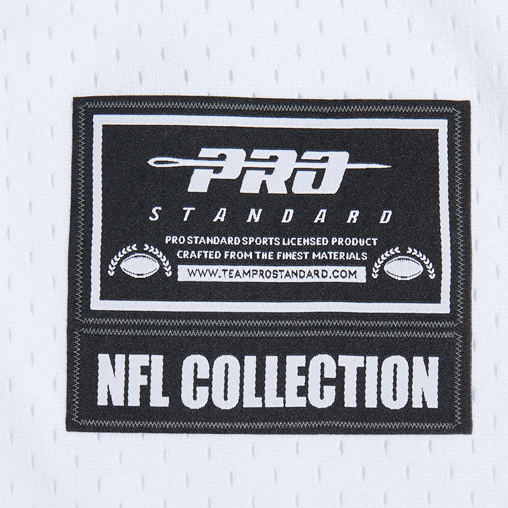 NFL CINCINNATI BENGALS MESH BUTTON UP SHIRT (WHITE/BLACK/WHITE)