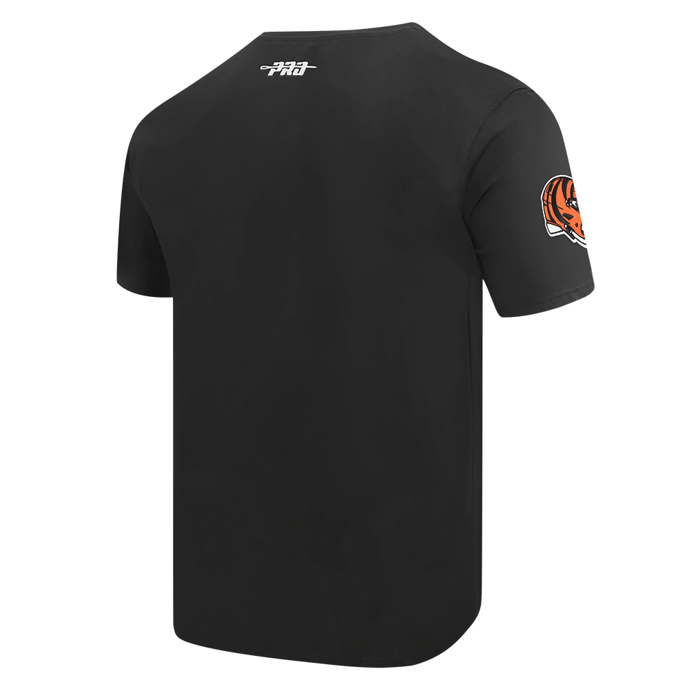 NFL CINCINNATI BENGALS OLD ENGLISH MEN'S SJ TEE (BLACK)
