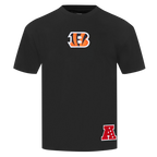 NFL CINCINNATI BENGALS WINGSPAN T-SHIRT À ÉPAULES TOMBANTES POUR HOMME (NOIR)