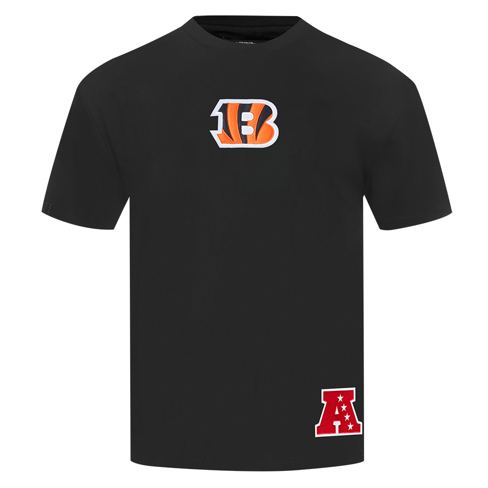NFL CINCINNATI BENGALS WINGSPAN T-SHIRT À ÉPAULES TOMBANTES POUR HOMME (NOIR)