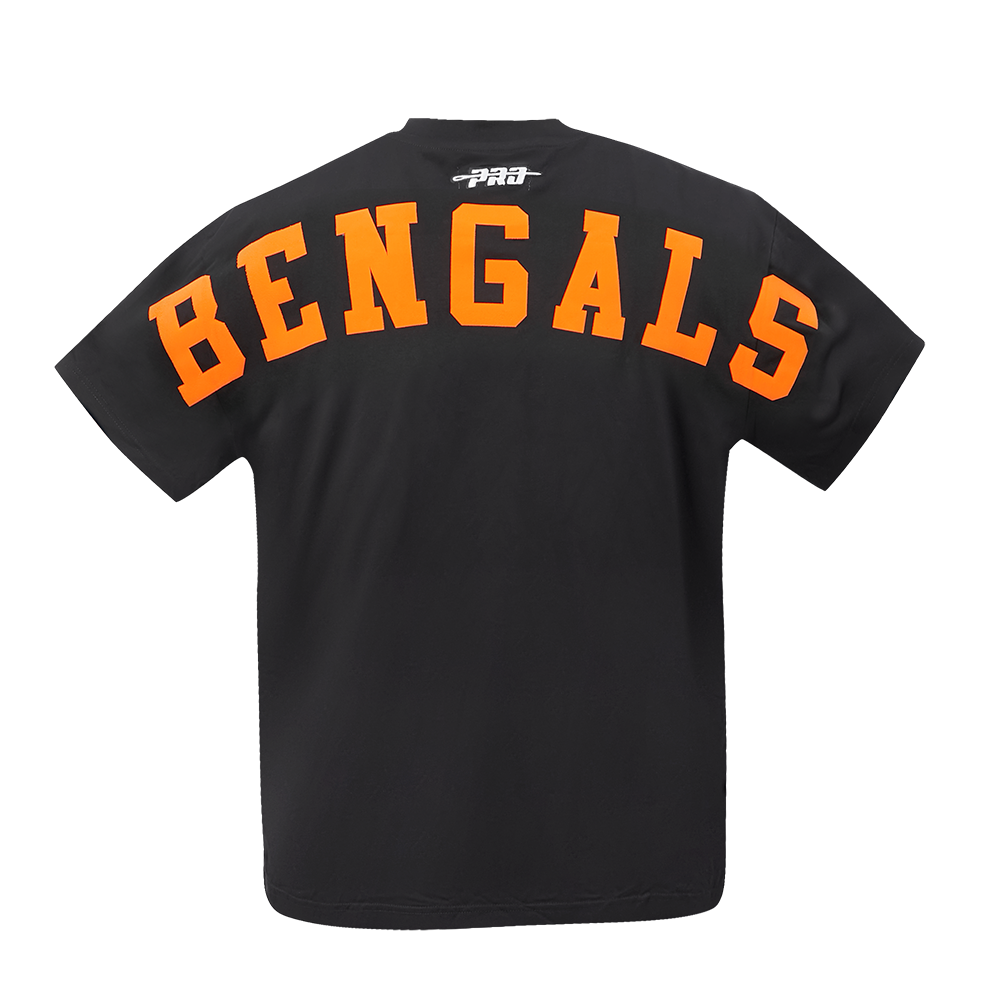 NFL CINCINNATI BENGALS WINGSPAN T-SHIRT À ÉPAULES TOMBANTES POUR HOMME (NOIR)