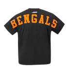 NFL CINCINNATI BENGALS WINGSPAN T-SHIRT À ÉPAULES TOMBANTES POUR HOMME (NOIR)
