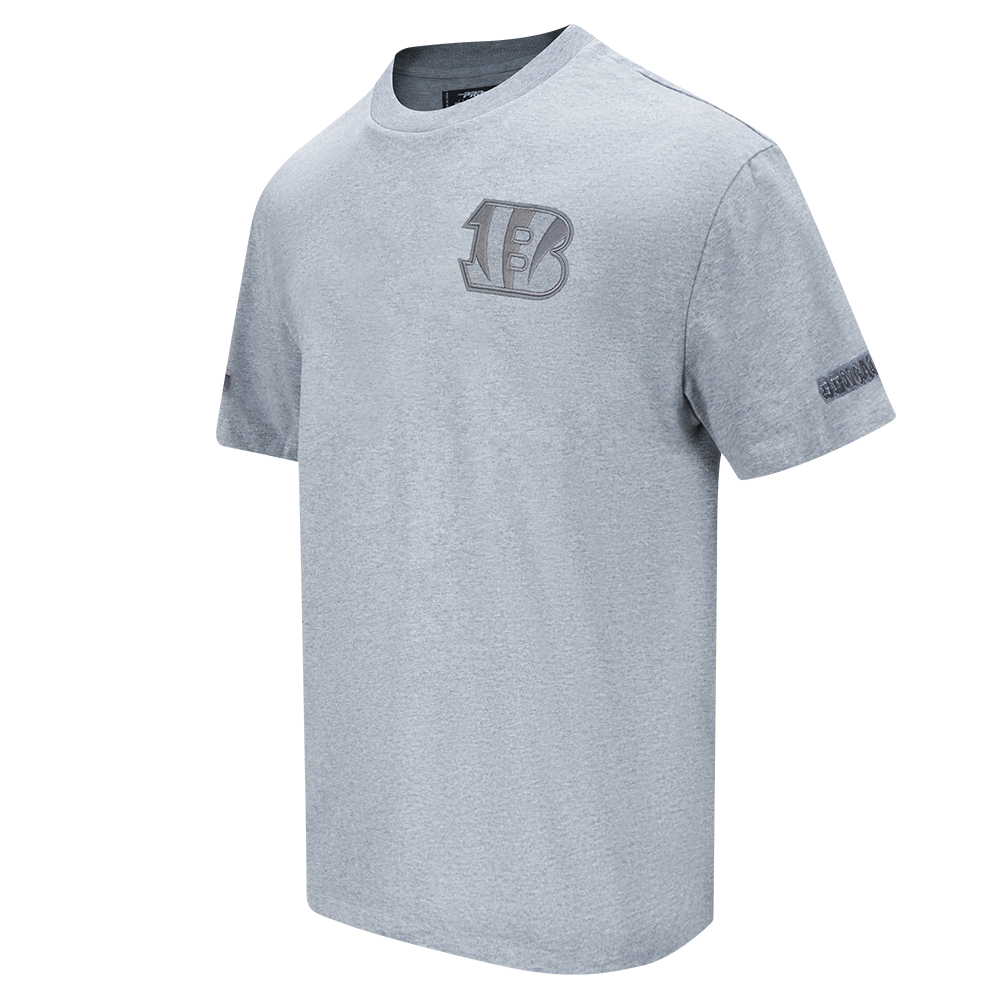 NFL CINCINNATI BENGALS NEUTRAL MEN'S DROP SHOULDER TEE (DARK HEATHER GRAY)