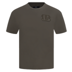 NFL CINCINNATI BENGALS NEUTRAL T-SHIRT À ÉPAULES TOMBANTES POUR HOMME (TAUPE FONCÉ)