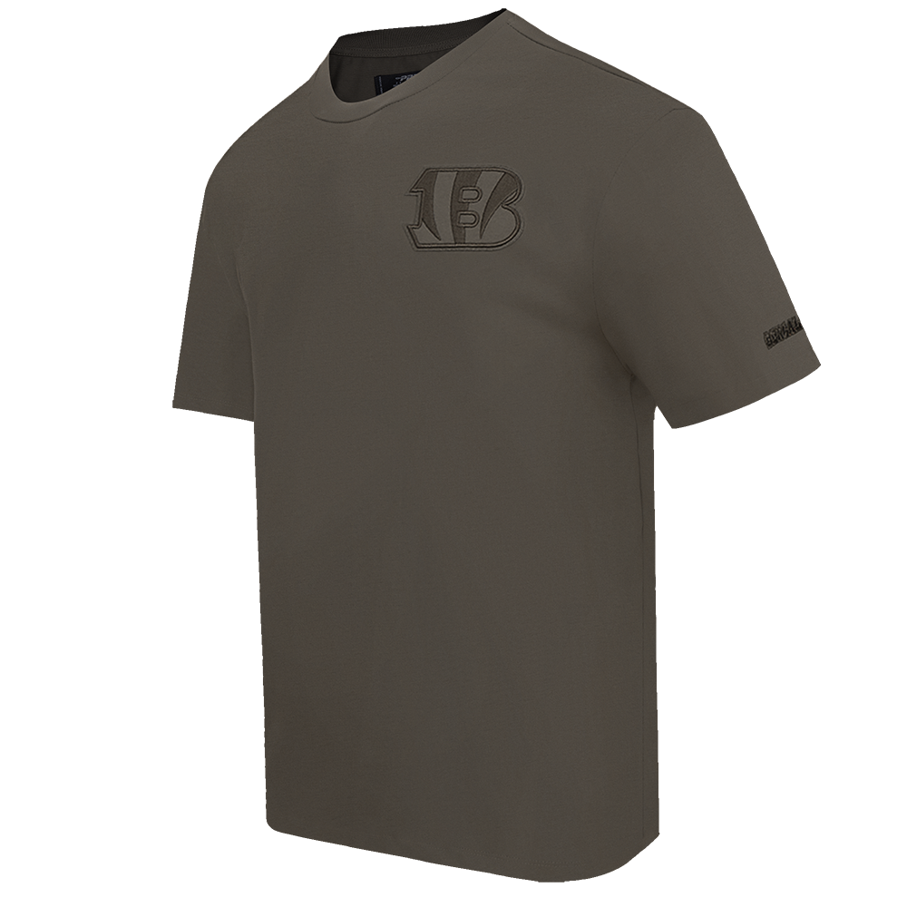 NFL CINCINNATI BENGALS NEUTRAL T-SHIRT À ÉPAULES TOMBANTES POUR HOMME (TAUPE FONCÉ)