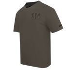 NFL CINCINNATI BENGALS NEUTRAL T-SHIRT À ÉPAULES TOMBANTES POUR HOMME (TAUPE FONCÉ)