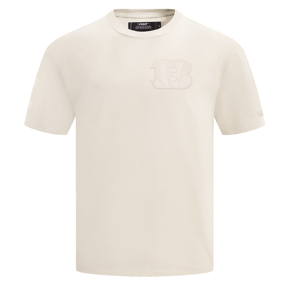 NFL CINCINNATI BENGALS NEUTRAL DROP SHOULDER MEN'S TEE (EGGSHELL)