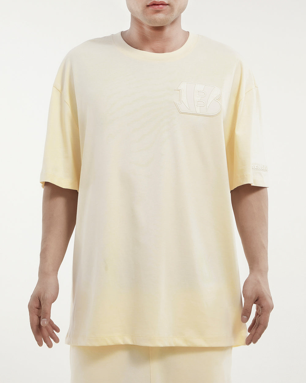 NFL CINCINNATI BENGALS NEUTRAL DROP SHOULDER MEN'S TEE (EGGSHELL)