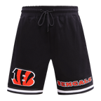 NFL CINCINNATI BENGALS CLASSIC CHENILLE MEN'S SHORT (BLACK)