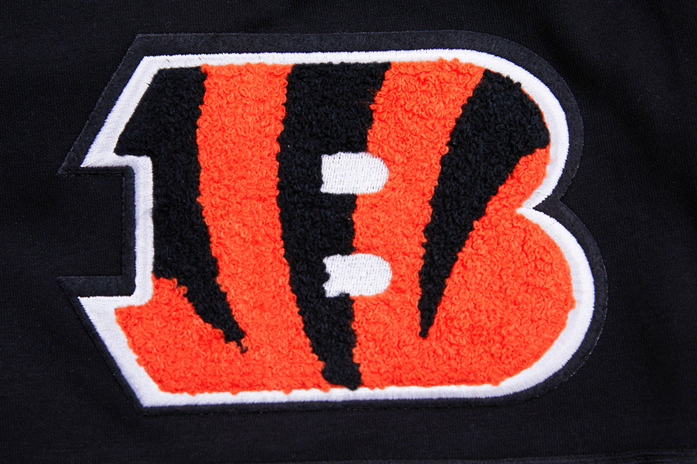 NFL CINCINNATI BENGALS CLASSIC CHENILLE MEN'S SHORT (BLACK)