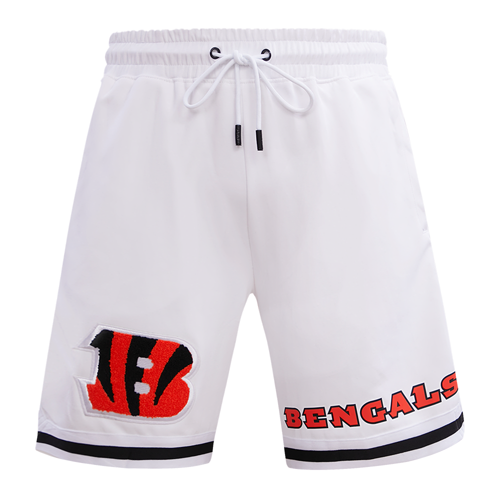 NFL CINCINNATI BENGALS CLASSIC CHENILLE SHORT POUR HOMME (BLANC)