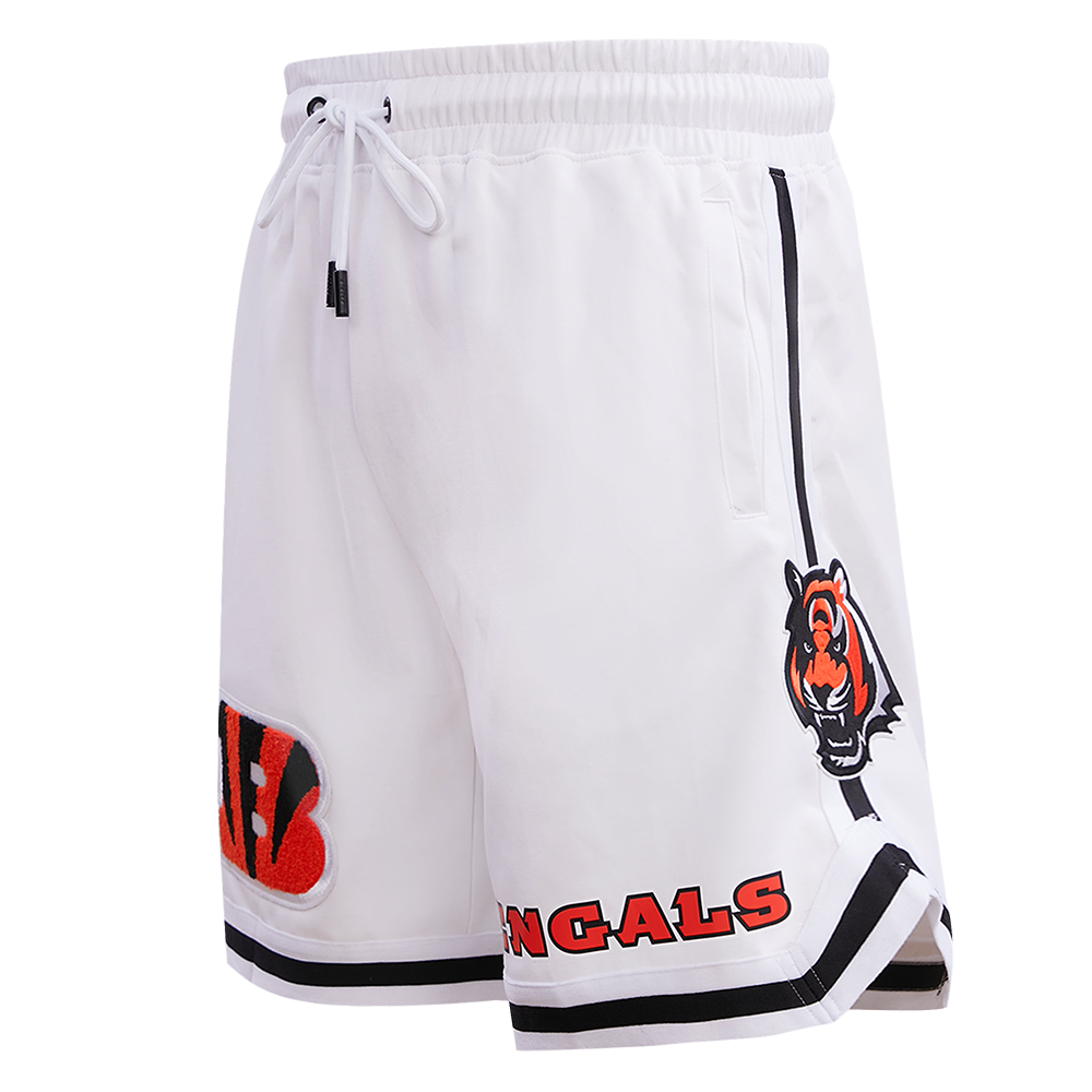 NFL CINCINNATI BENGALS CLASSIC CHENILLE SHORT POUR HOMME (BLANC)