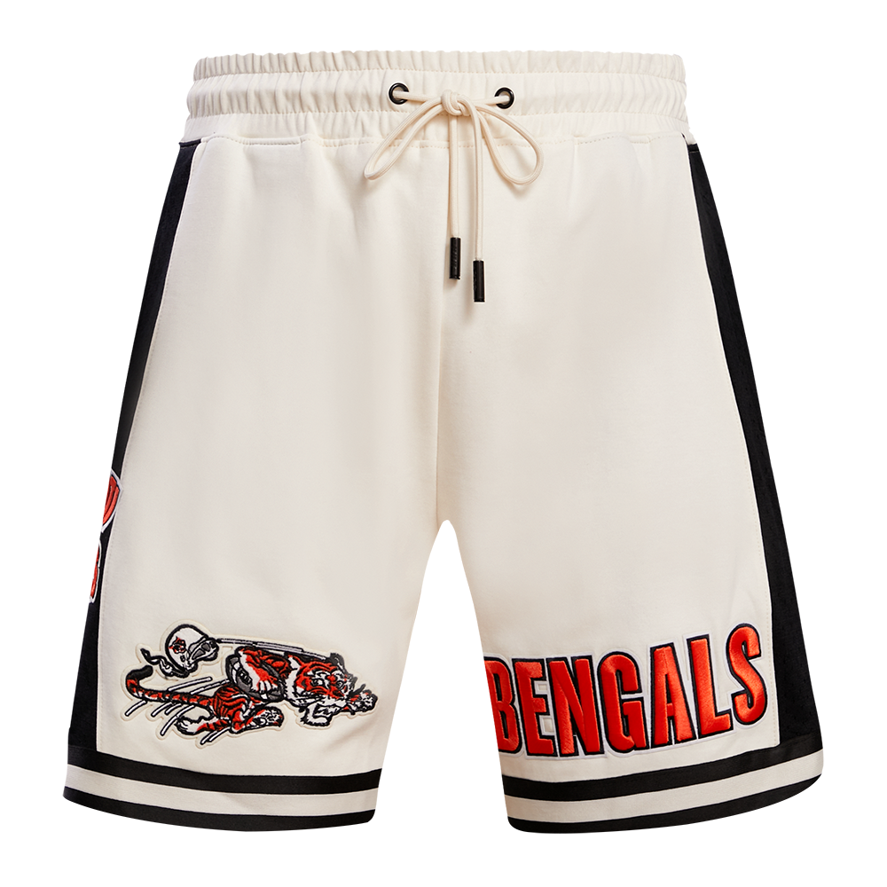 NFL CINCINNATI BENGALS RETRO CLASSIC MEN'S 2.0 SHORT (EGGSHELL/ BLACK)
