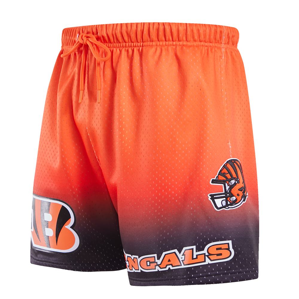 NFL CINCINNATI BENGALS TEAM MEN'S MESH SHORT (BLACK/ORANGE)