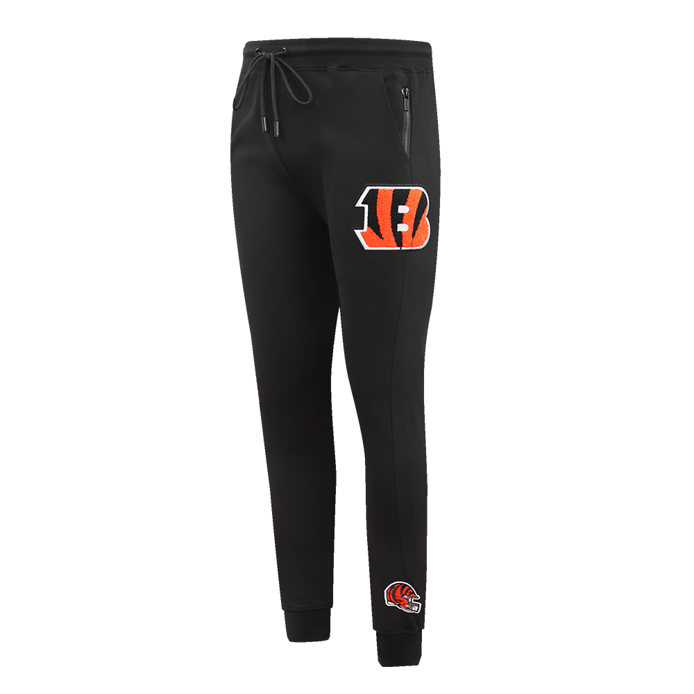 NFL CINCINNATI BENGALS CLASSIC CHENILLE PANTALON JOGGER POUR HOMME (NOIR)