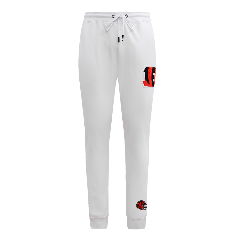 NFL CINCINNATI BENGALS CLASSIC CHENILLE MEN'S JOGGER (WHITE)