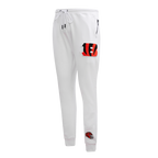 NFL CINCINNATI BENGALS CLASSIC CHENILLE MEN'S JOGGER (WHITE)