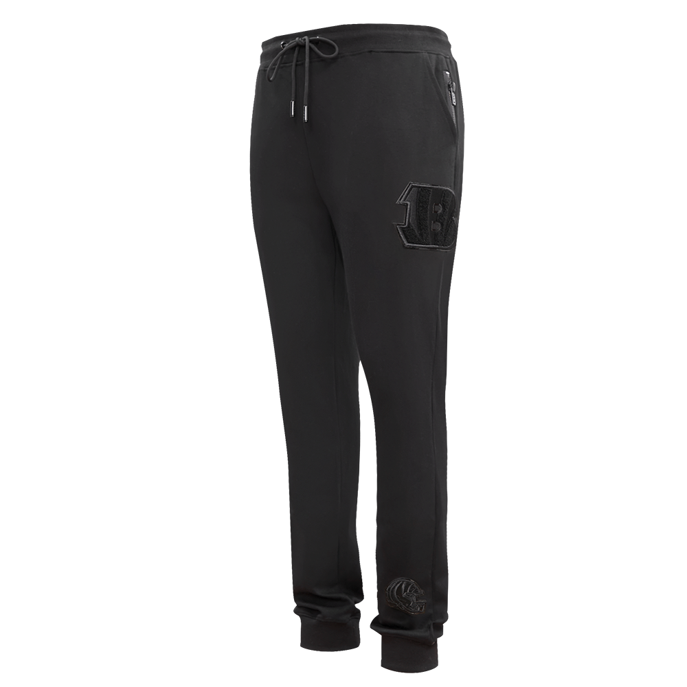 NFL CINCINNATI BENGALS TRIPLE BLACK PANTALON JOGGER POUR HOMME (TRIPLE NOIR)