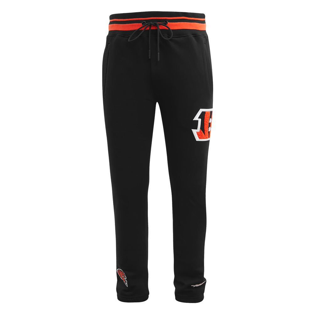 NFL CINCINNATI BENGALS MASHUP MEN'S RIB SWEATPANT (BLACK/ORANGE)