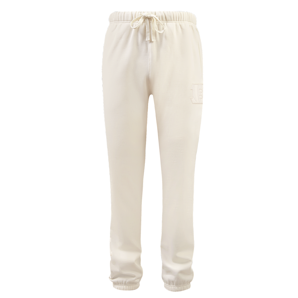 NFL CINCINNATI BENGALS NEUTRAL FLEECE SWEATPANT (EGGSHELL)