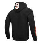 NFL CINCINNATI BENGALS JOE BURROW #9 REMIX AVATAR MEN'S FLEECE PULLOVER HOODIE (BLACK)