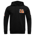 NFL CINCINNATI BENGALS CLASSIC CHENILLE CHANDAIL À CAPUCHON POUR HOMME (NOIR)