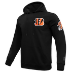 NFL CINCINNATI BENGALS CLASSIC CHENILLE CHANDAIL À CAPUCHON POUR HOMME (NOIR)