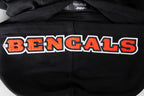 NFL CINCINNATI BENGALS CLASSIC CHENILLE CHANDAIL À CAPUCHON POUR HOMME (NOIR)