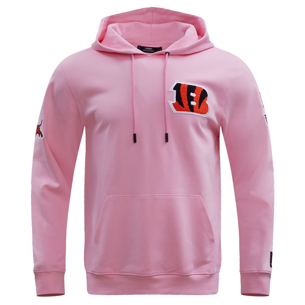 NFL CINCINNATI BENGALS CLASSIC CHENILLE CHANDAIL À CAPUCHON POUR HOMME (ROSE)