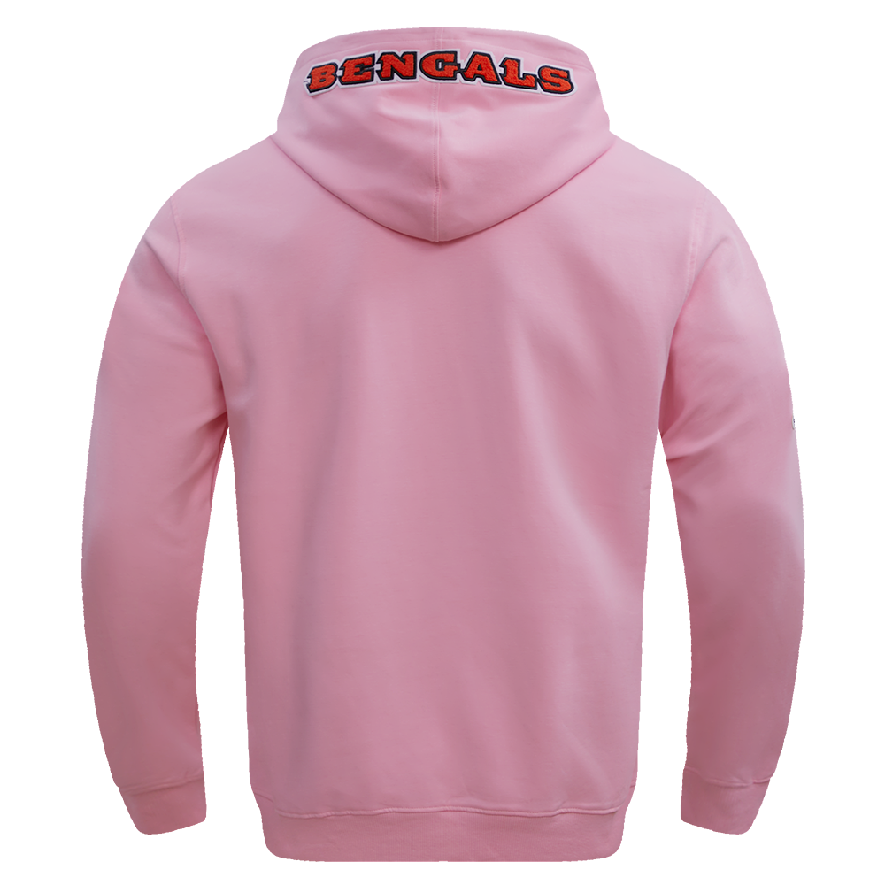 NFL CINCINNATI BENGALS CLASSIC CHENILLE CHANDAIL À CAPUCHON POUR HOMME (ROSE)