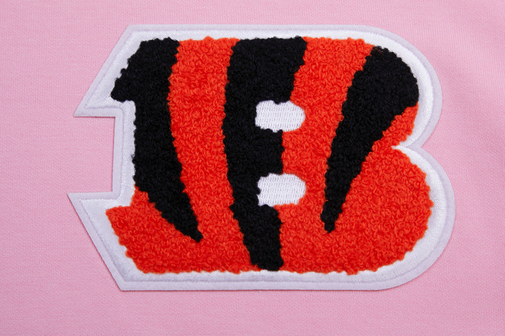 NFL CINCINNATI BENGALS CLASSIC CHENILLE CHANDAIL À CAPUCHON POUR HOMME (ROSE)