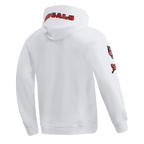 NFL CINCINNATI BENGALS CLASSIC CHENILLE MEN'S PULLOVER HOODIE (WHITE)