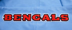 NFL CINCINNATI BENGALS CLASSIC CHENILLE FULL ZIP HOODIE  (UNIVERSITY BLUE)