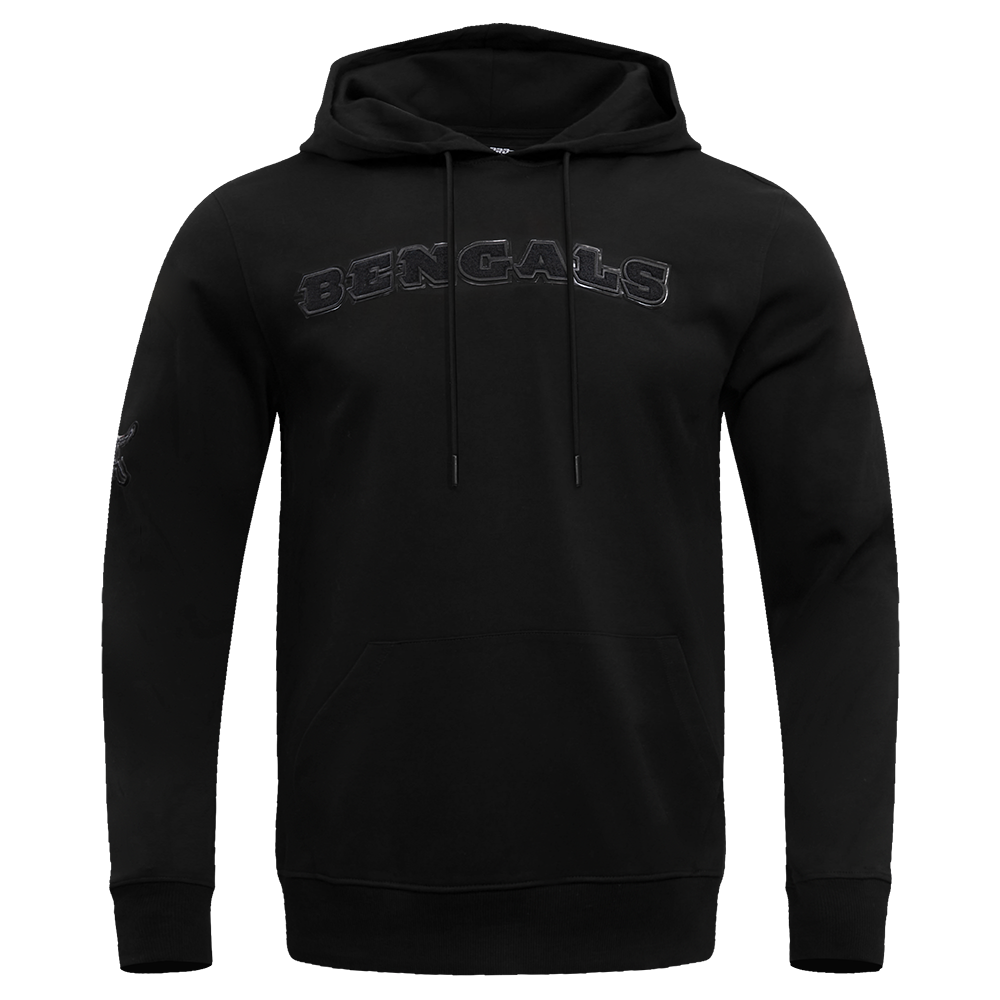 NFL CINCINNATI BENGALS TRIPLE BLACK CHANDAIL À CAPUCHON POUR HOMME (TRIPLE NOIR)