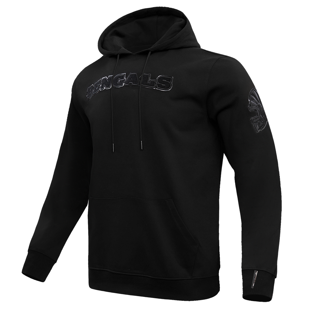 NFL CINCINNATI BENGALS TRIPLE BLACK CHANDAIL À CAPUCHON POUR HOMME (TRIPLE NOIR)