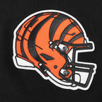 NFL CINCINNATI BENGALS OLD ENGLISH MEN'S FLC CREWNECK (BLACK)