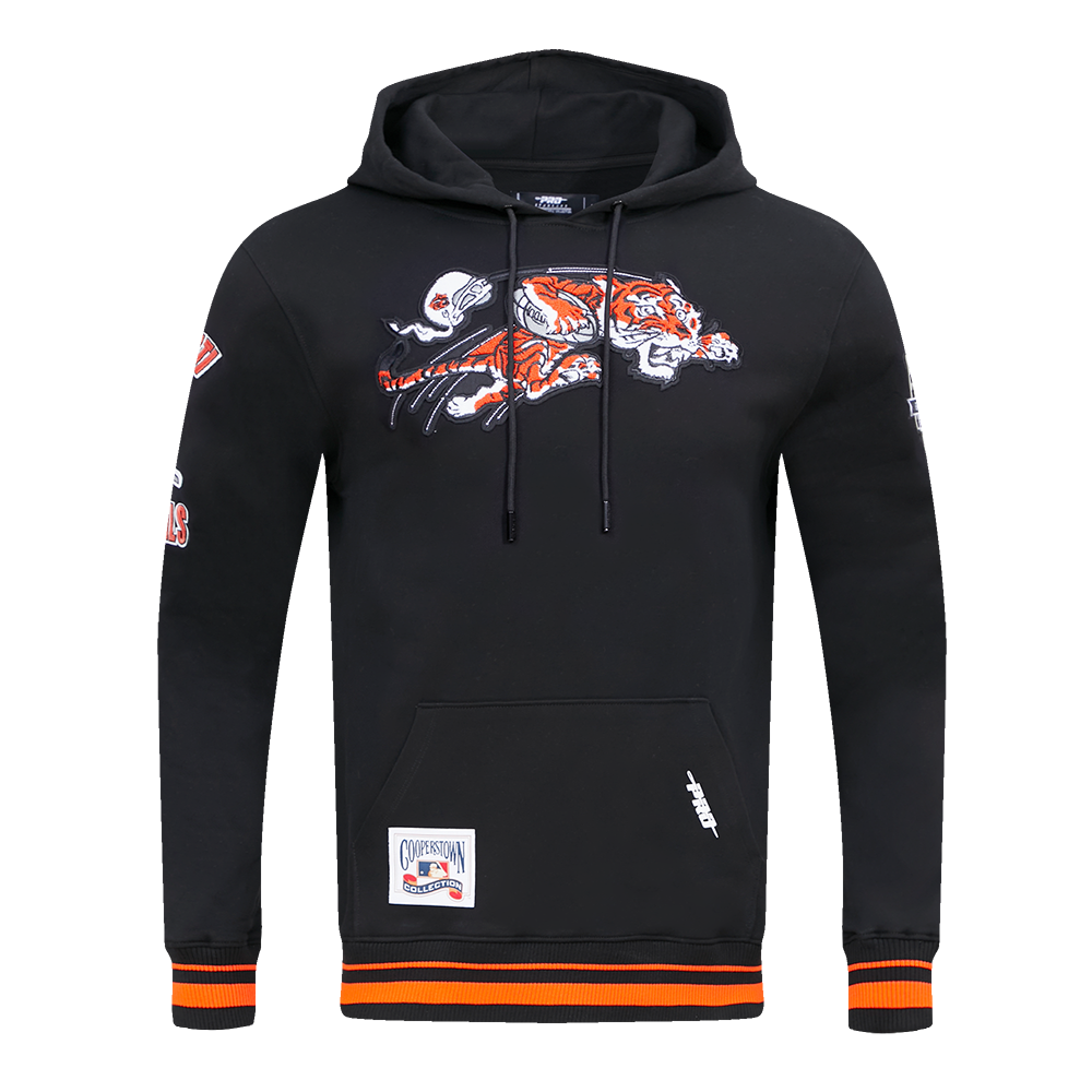 NFL CINCINNATI BENGALS RETRO CLASSIC CHANDAIL À CAPUCHON POUR HOMME (NOIR/ORANGE)