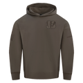 NFL CINCINNATI BENGALS NEUTRAL CHANDAIL À CAPUCHON À ÉPAULES TOMBANTES POUR HOMME (TAUPE FONCÉ)