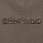 NFL CINCINNATI BENGALS NEUTRAL CHANDAIL À CAPUCHON À ÉPAULES TOMBANTES POUR HOMME (TAUPE FONCÉ)