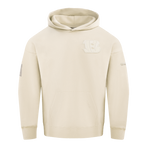 NFL CINCINNATI BENGALS NEUTRAL DROP SHOULDER FLEECE PULLOVER HOODIE (EGGSHELL)