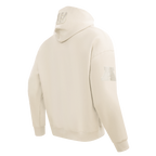 NFL CINCINNATI BENGALS NEUTRAL DROP SHOULDER FLEECE PULLOVER HOODIE (EGGSHELL)