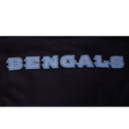 NFL CINCINNATI BENGALS VARSITY BLUES CHANDAIL À CAPUCHON EN MOLLETON POUR HOMME (NOIR)