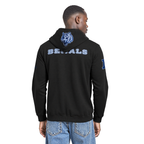 NFL CINCINNATI BENGALS VARSITY BLUES CHANDAIL À CAPUCHON EN MOLLETON POUR HOMME (NOIR)