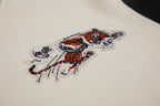NFL CINCINNATI BENGALS RETRO CLASSIC MEN'S RIB WOOL VARSITY JACKET (EGGSHELL/ BLACK)