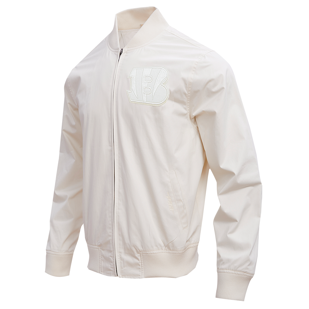 NFL CINCINNATI BENGALS NEUTRAL MEN'S TWILL JACKET (EGGSHELL)