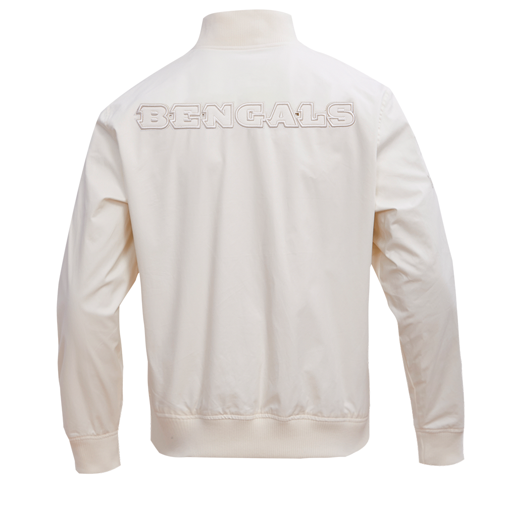 NFL CINCINNATI BENGALS NEUTRAL MEN'S TWILL JACKET (EGGSHELL)