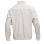 NFL CINCINNATI BENGALS NEUTRAL MEN'S TWILL JACKET (EGGSHELL)